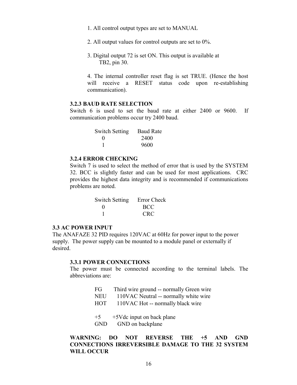 3 ac power input | Watlow Electric Revision 5 User Manual | Page 21 / 71
