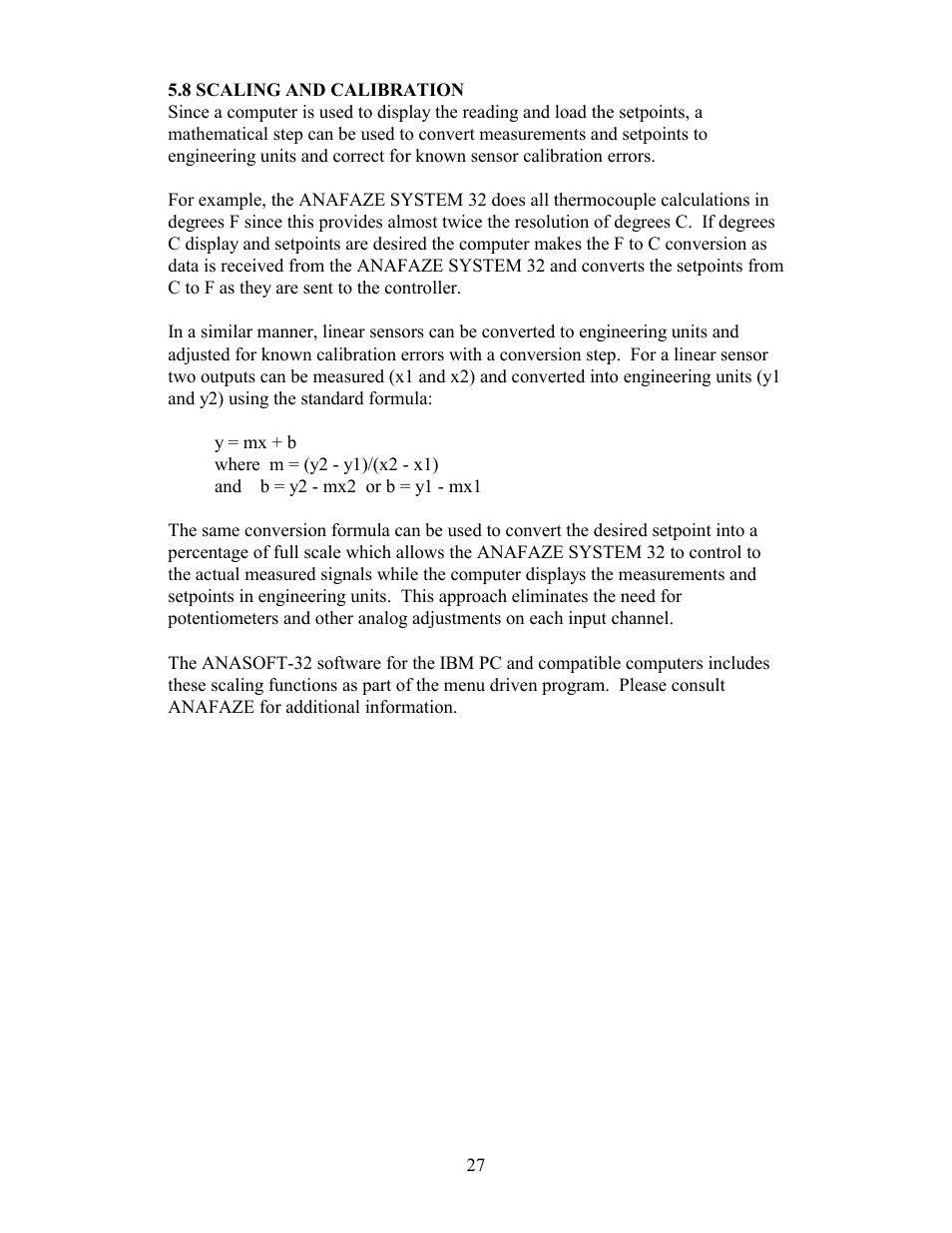 8 scaling and calibration | Watlow Electric Revision 5 User Manual | Page 32 / 71