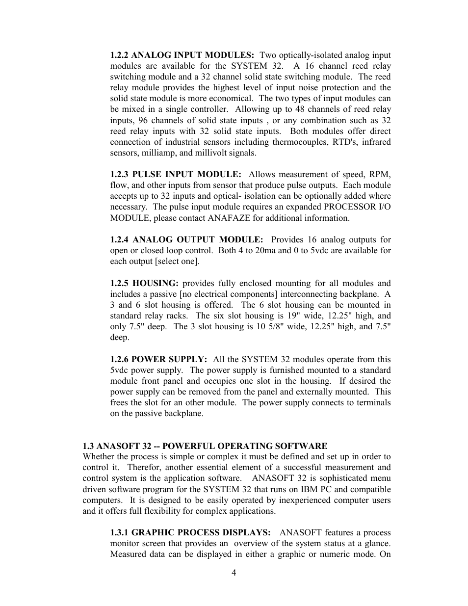 3 anasoft 32 -- powerful operating software | Watlow Electric Revision 5 User Manual | Page 9 / 71