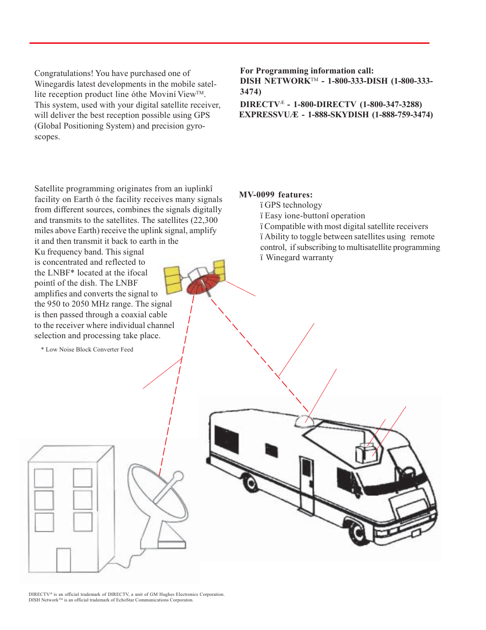 Introduction/how does digital satellite tv work, Introduction, How does digital satellite tv work | Winegard MV-0099 User Manual | Page 2 / 12