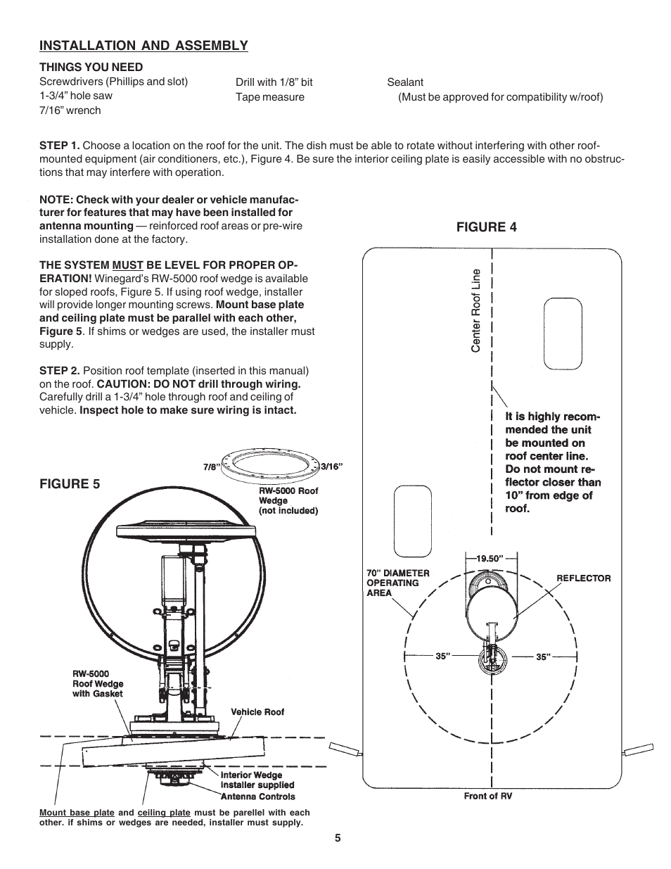 Winegard RM-DM61/DM55 User Manual | Page 5 / 16