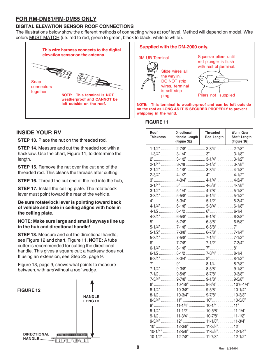 For rm-dm61/rm-dm55 only, Inside your rv | Winegard RM-DM61/DM55 User Manual | Page 8 / 16