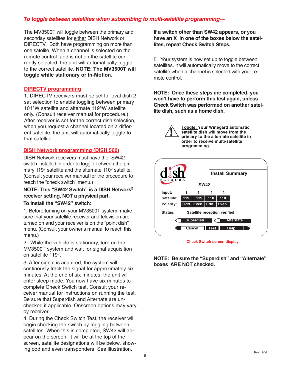 Winegard MV3500T User Manual | Page 5 / 8
