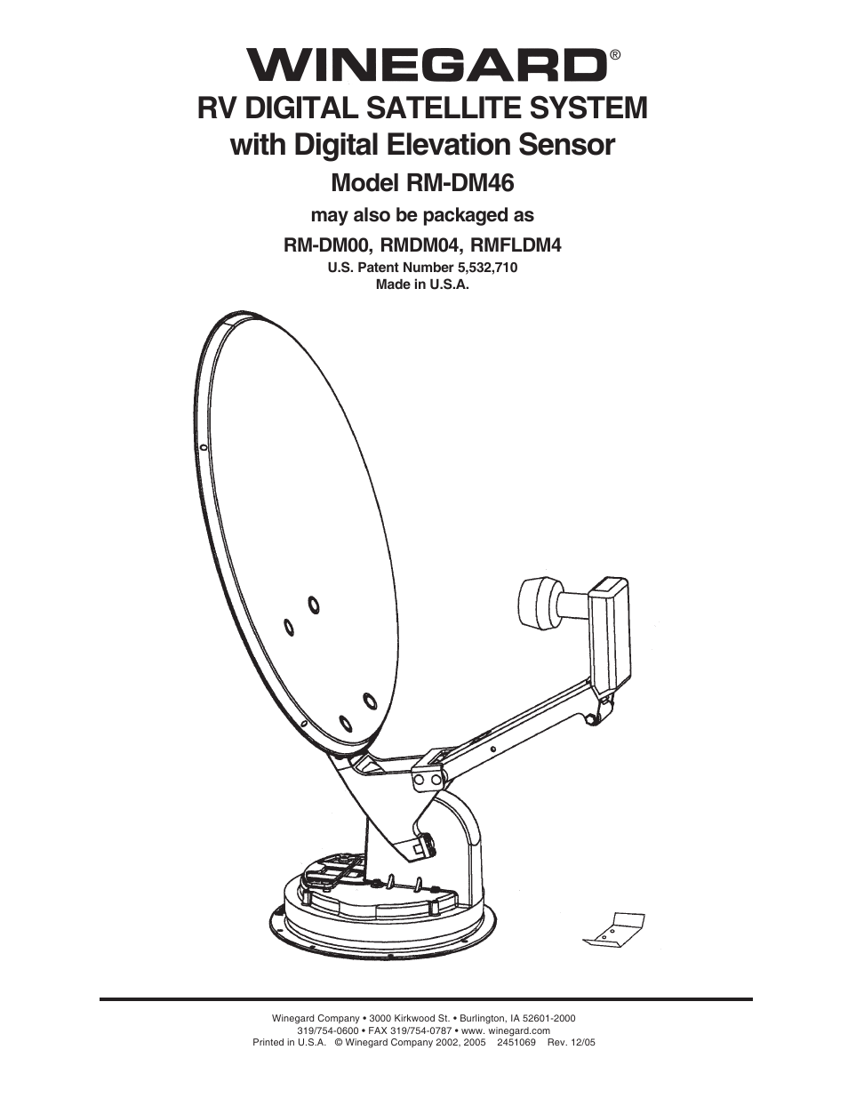 Winegard RM-DM00 User Manual | 19 pages