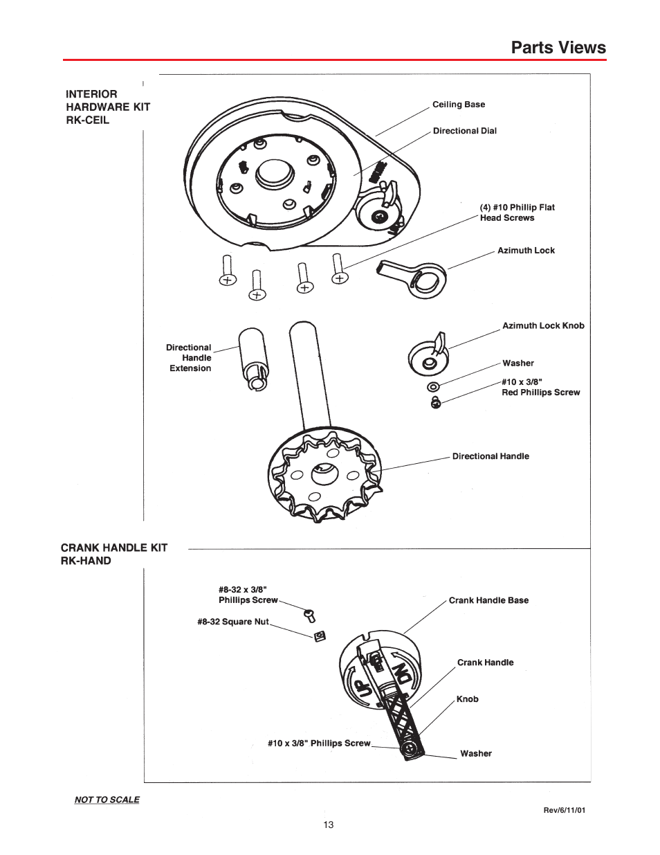 Parts views | Winegard RM-DM00 User Manual | Page 13 / 19