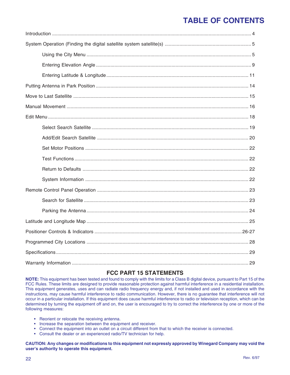 Winegard RD-9946 User Manual | Page 22 / 77