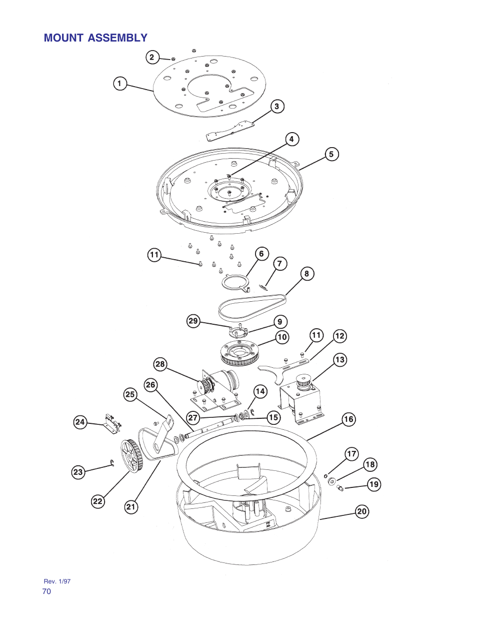 Mount assembly | Winegard RD-9946 User Manual | Page 70 / 77