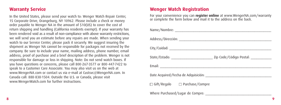 Wenger TerraGraph User Manual | Page 6 / 6