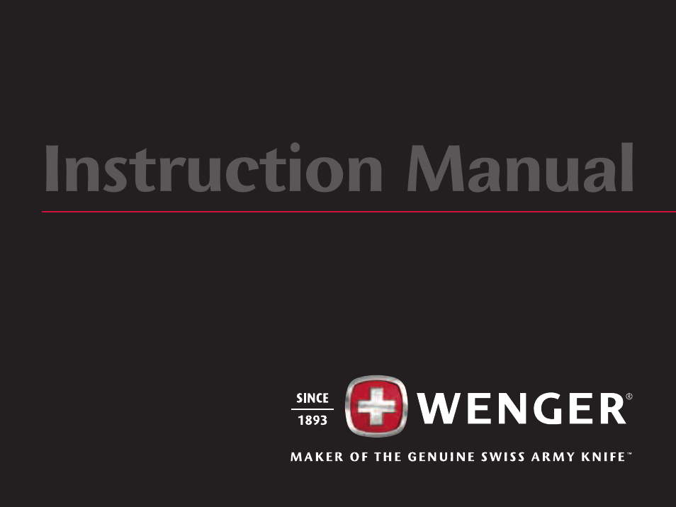 Wenger Battalion Diver III User Manual | 26 pages