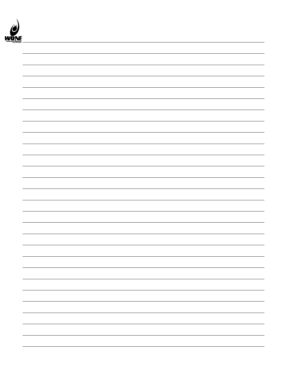Wayne P250AF User Manual | Page 24 / 25