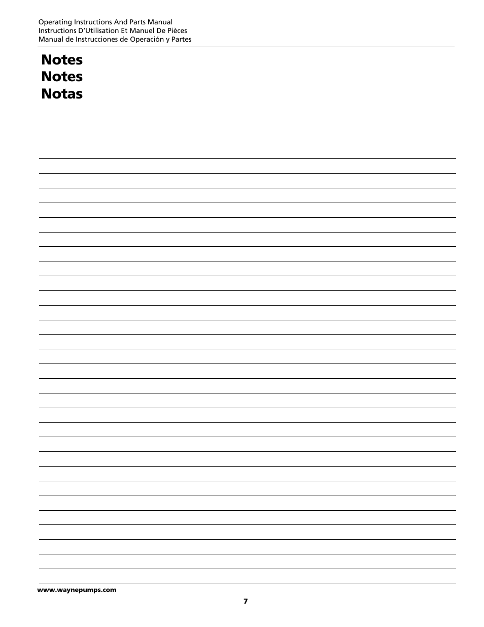 Wayne GFU Series User Manual | Page 7 / 8
