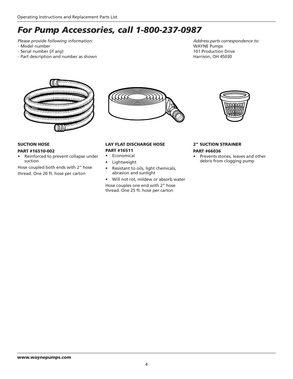 Wayne 320604-001 User Manual | Page 4 / 8