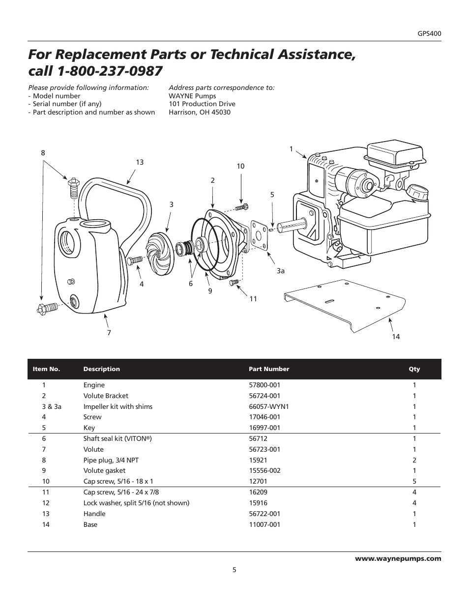 Wayne 320604-001 User Manual | Page 5 / 8