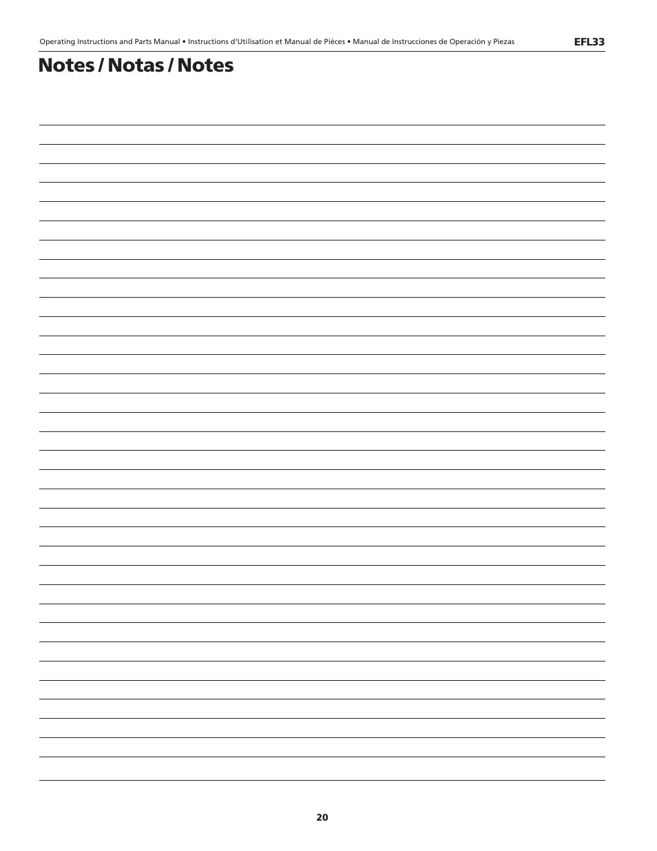 Wayne 330102-001 User Manual | Page 20 / 20