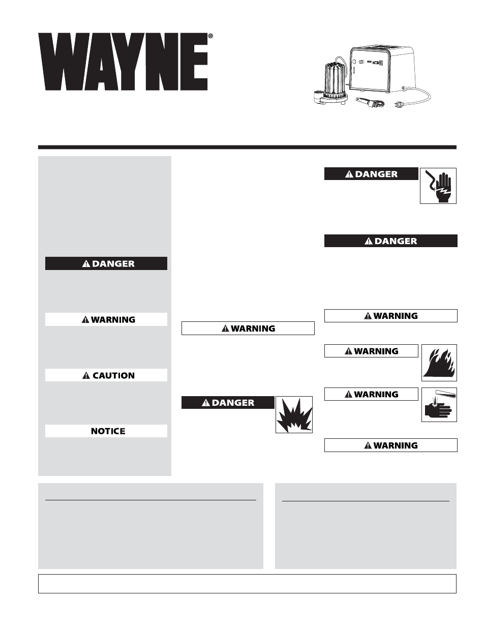 Wayne ESP45 User Manual | 24 pages