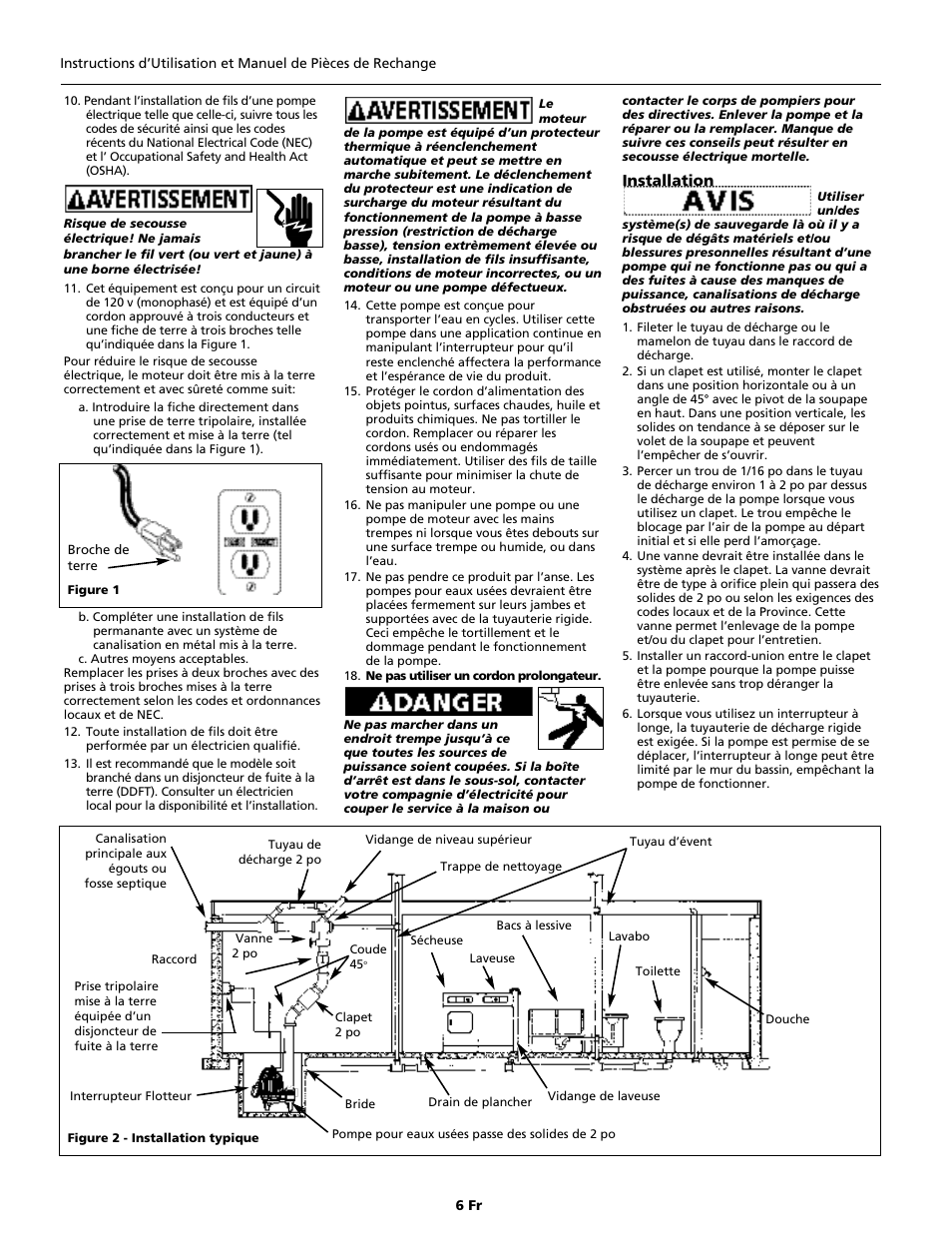 Wayne DSP60 User Manual | Page 6 / 12