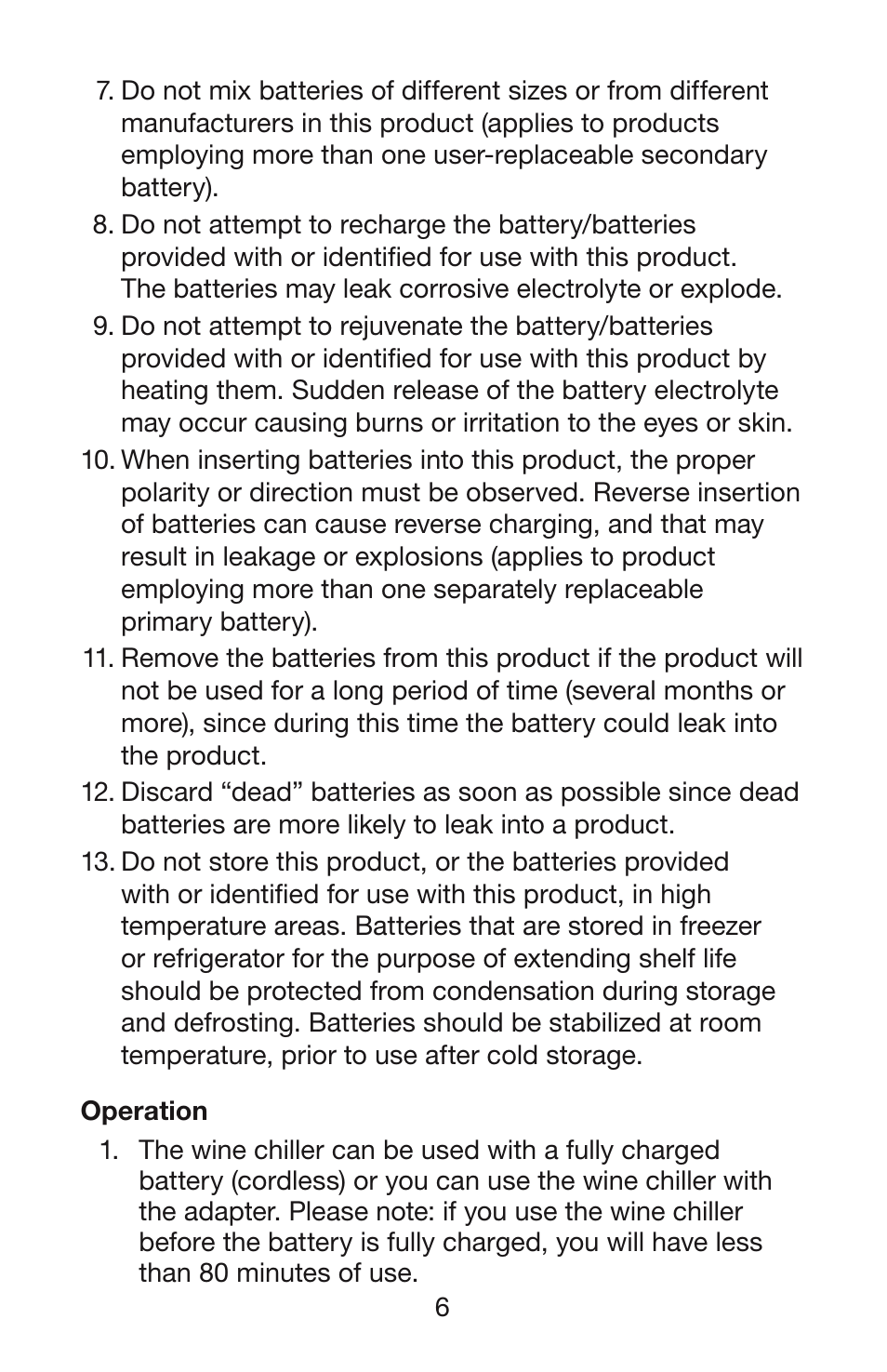 Waring PC50 User Manual | Page 7 / 10