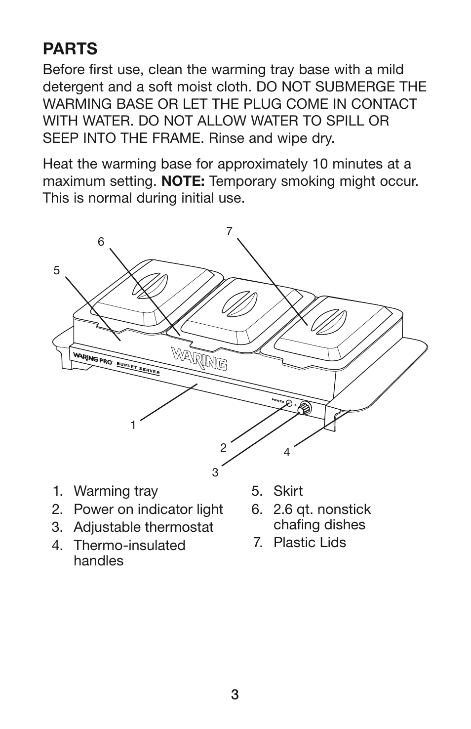 Parts | Waring BFS50B User Manual | Page 4 / 7