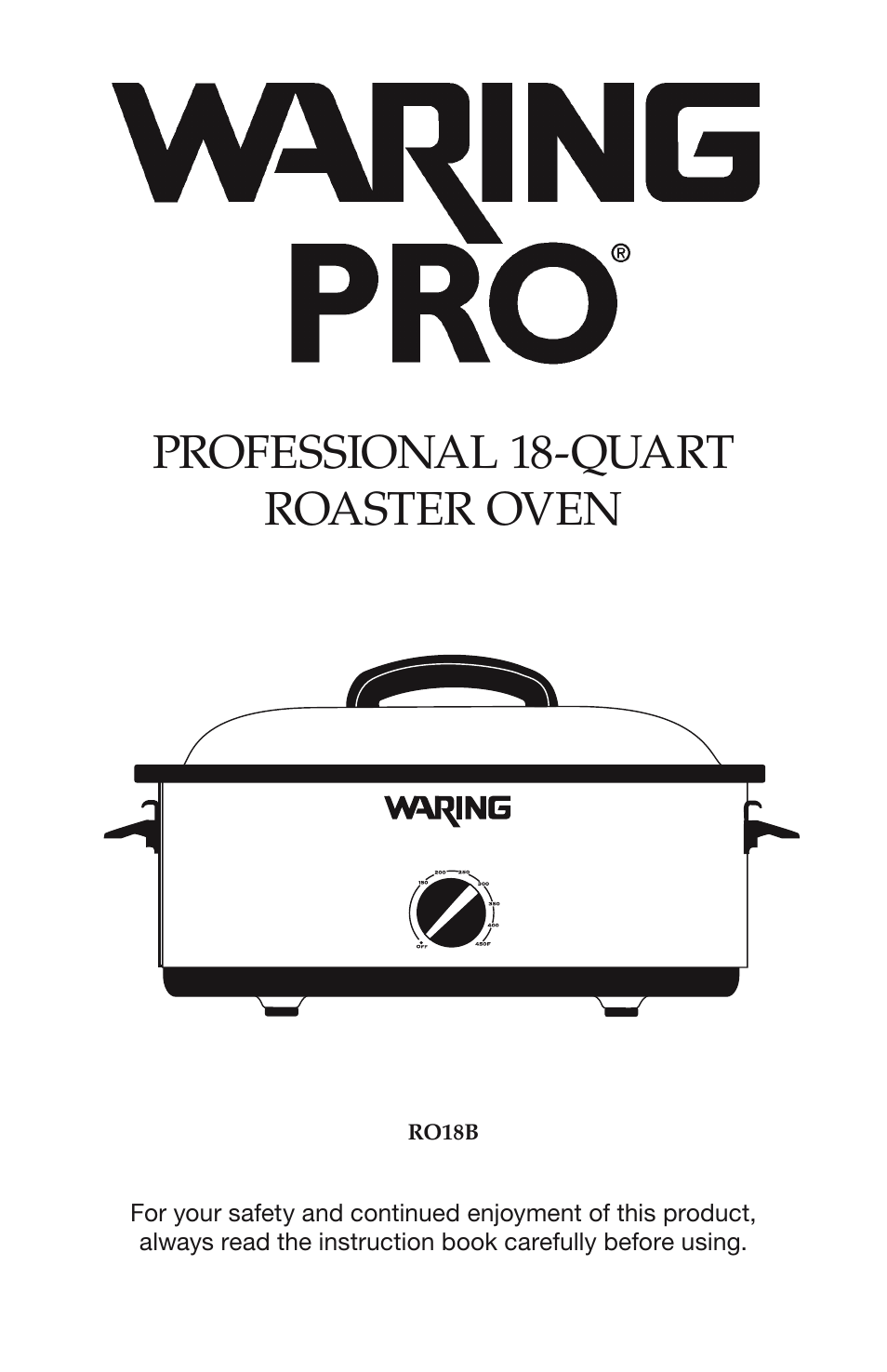 Waring RO18B User Manual | 20 pages