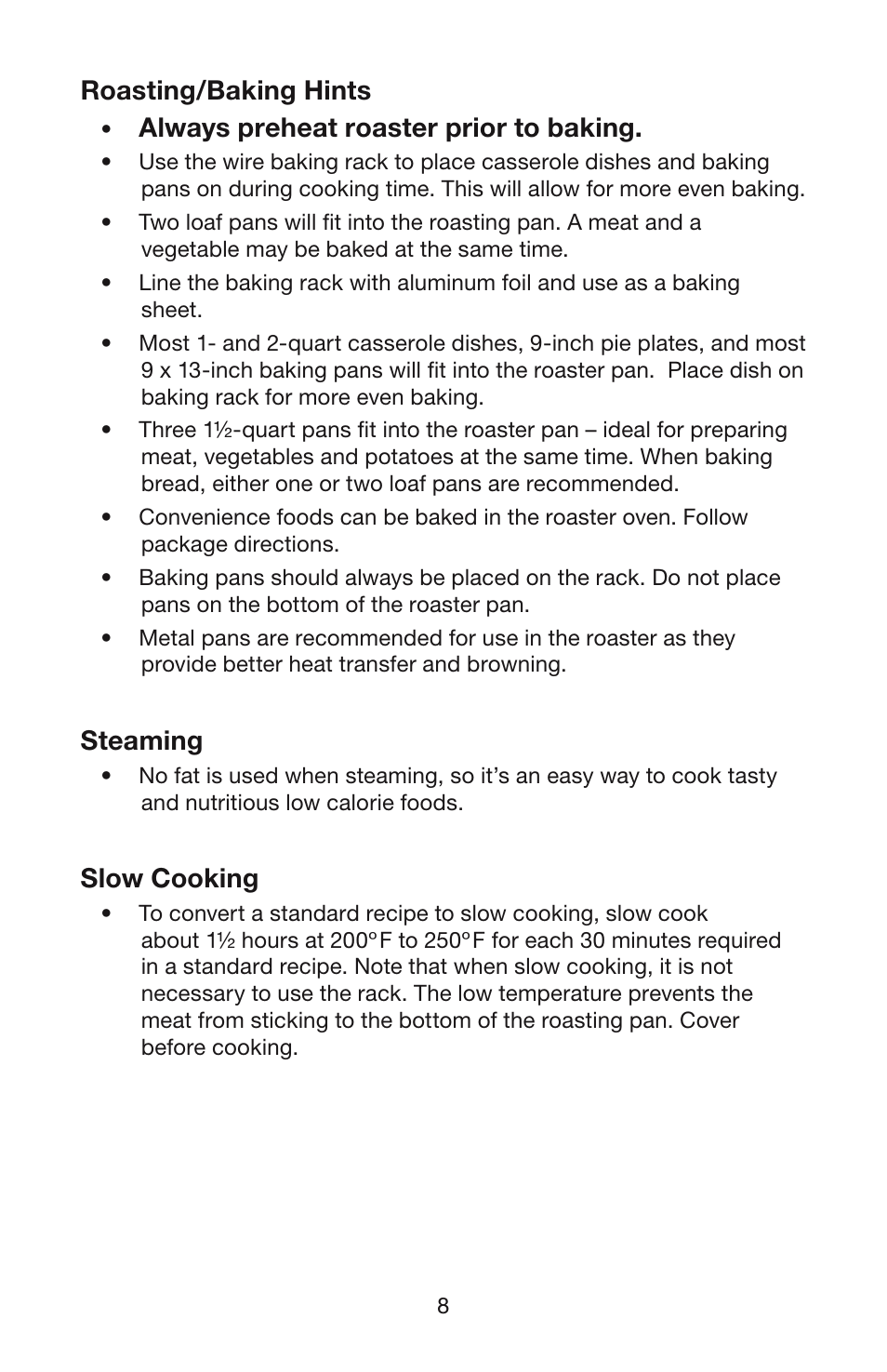 Waring RO18B User Manual | Page 9 / 20