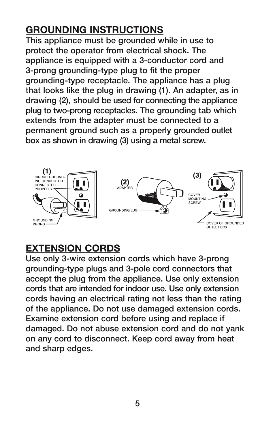 Waring CO900B User Manual | Page 5 / 55