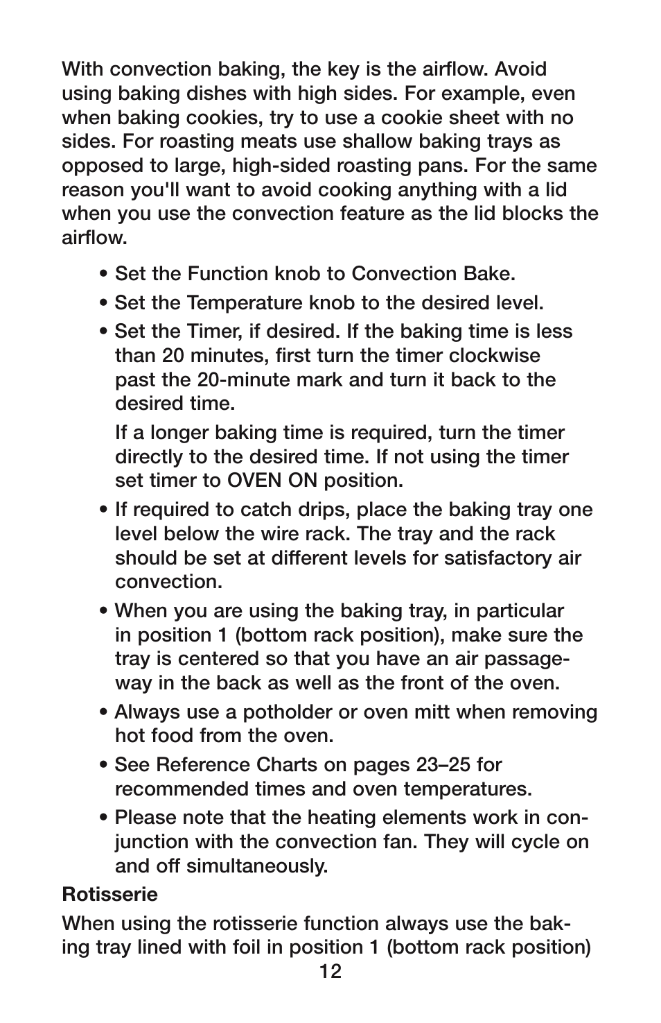 Waring CO1500B User Manual | Page 12 / 55