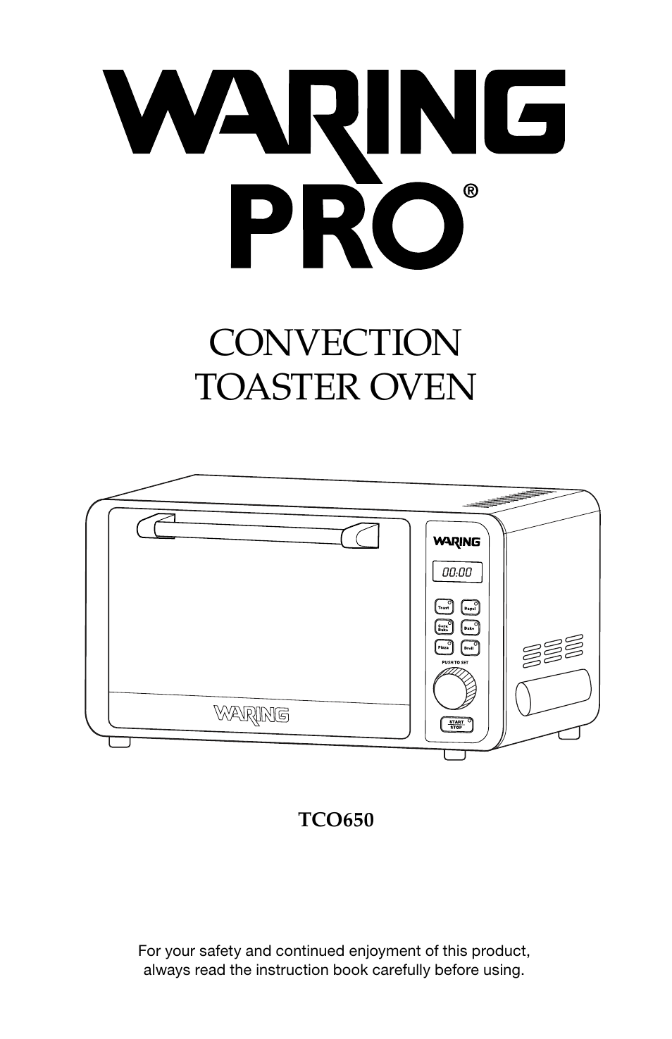 Waring Pro TCO650 User Manual | 12 pages