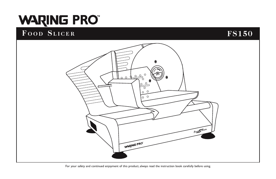 Waring FS150 User Manual | 8 pages