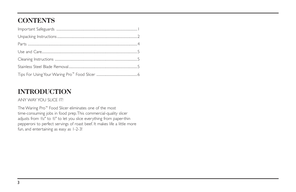 Waring FS150 User Manual | Page 4 / 8