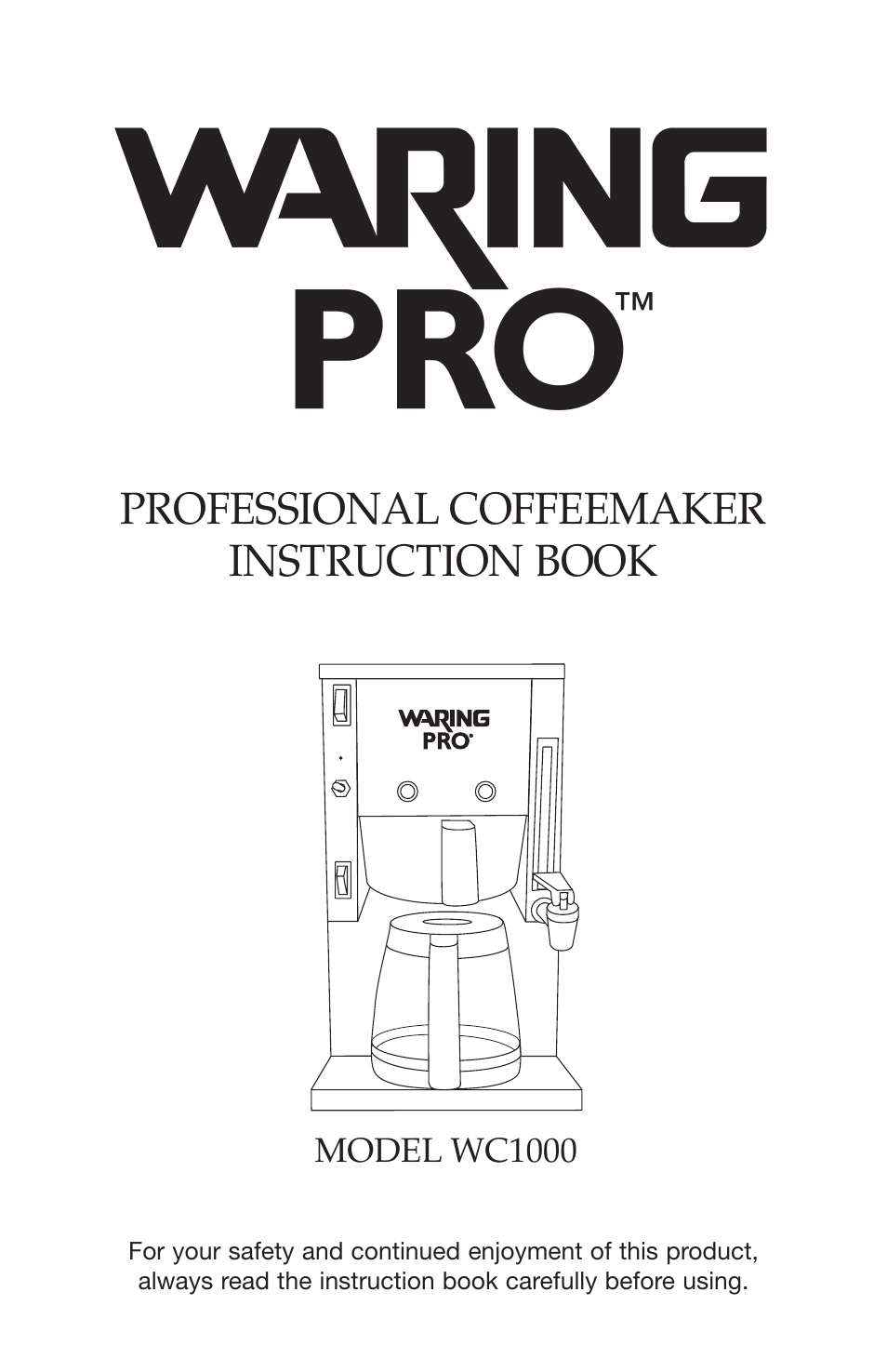 Waring WC1000 User Manual | 12 pages