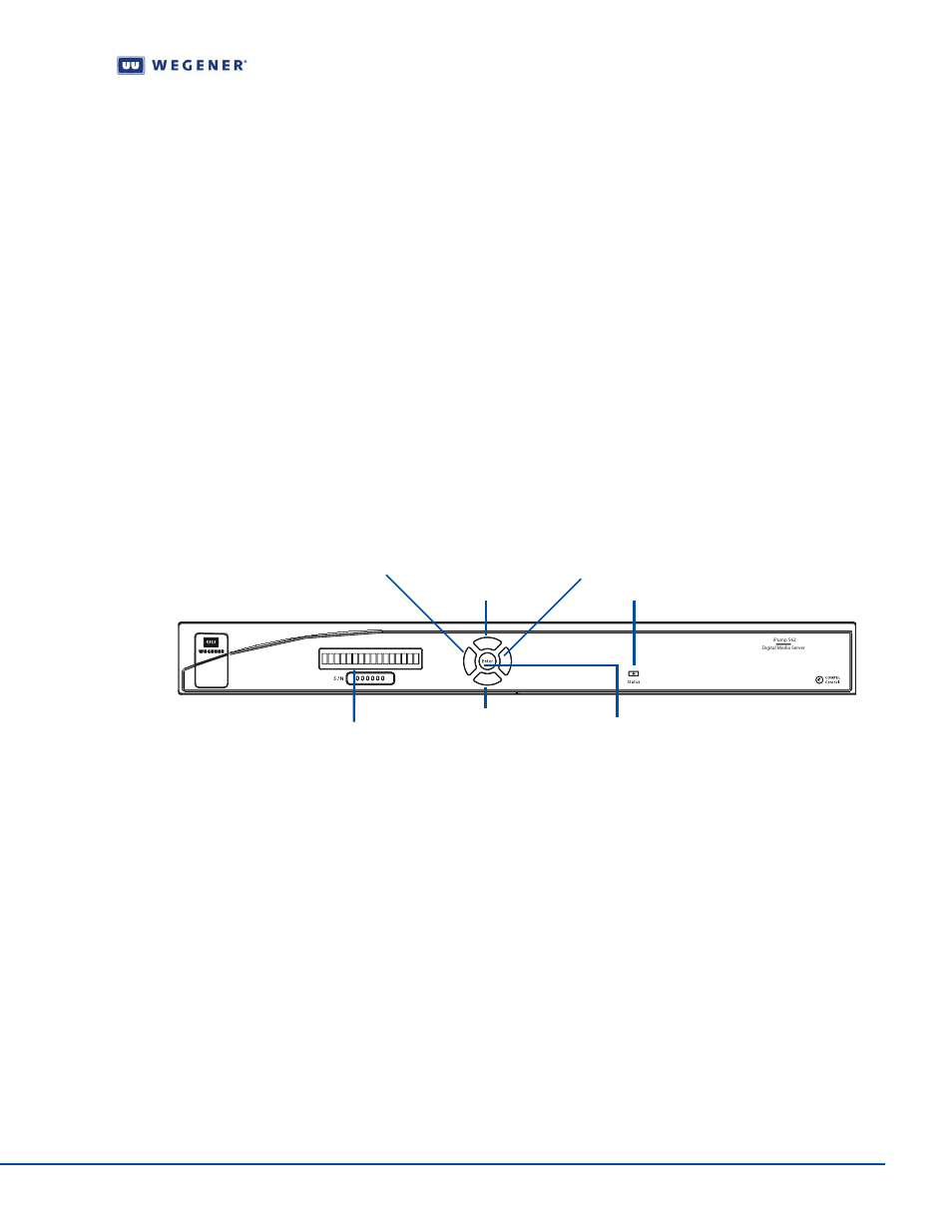 Chapter 3 operation, 1 controlling and monitoring, Front panel controls and indicators | Hapter, Peration, Figure 3.1, Operation, Instruction | Wegener Communications IPUMP 562 User Manual | Page 23 / 68