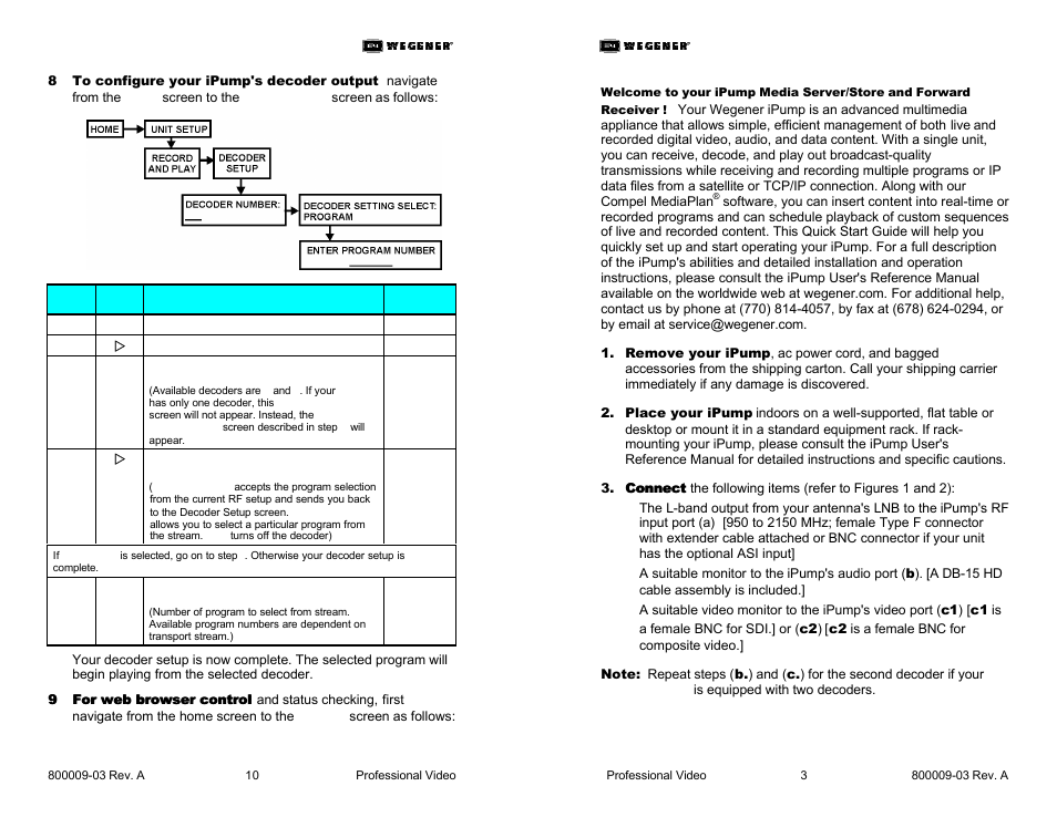 Wegener Communications 6400 User Manual | Page 3 / 6