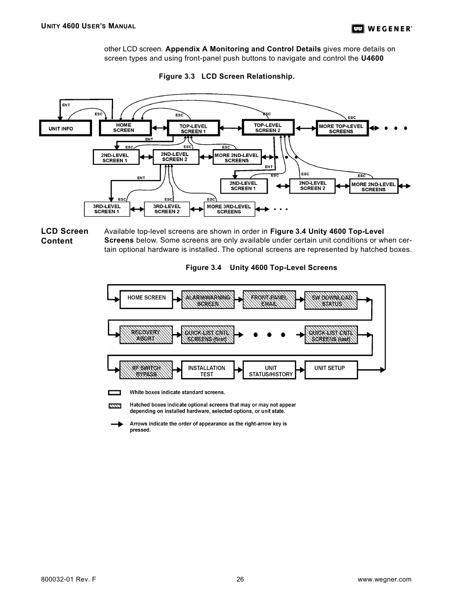 Wegener Communications UNITY 4600 User Manual | Page 34 / 70