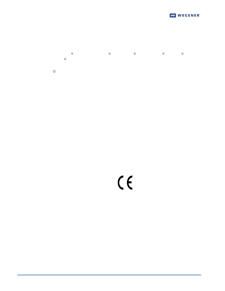 Wegener Communications UNITY 4600 User Manual | Page 2 / 75