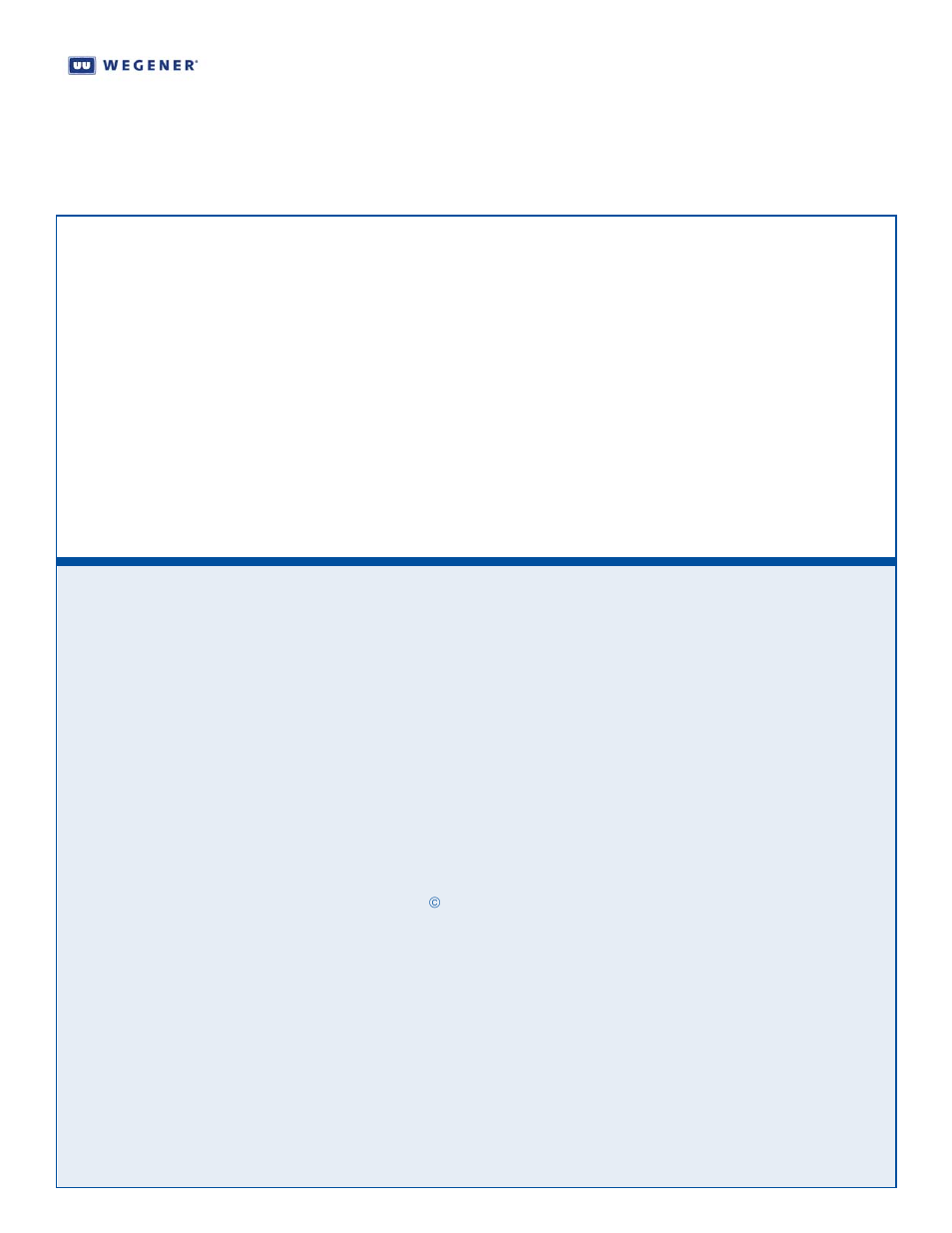 Wegener Communications UNITY 4600 User Manual | Page 75 / 75