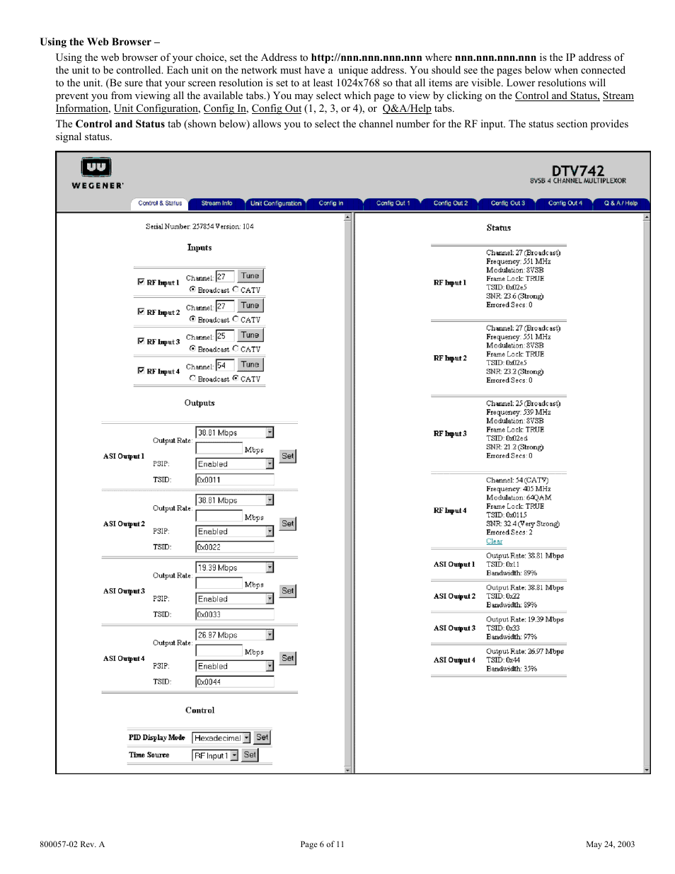 Wegener Communications DTV742 User Manual | Page 6 / 11