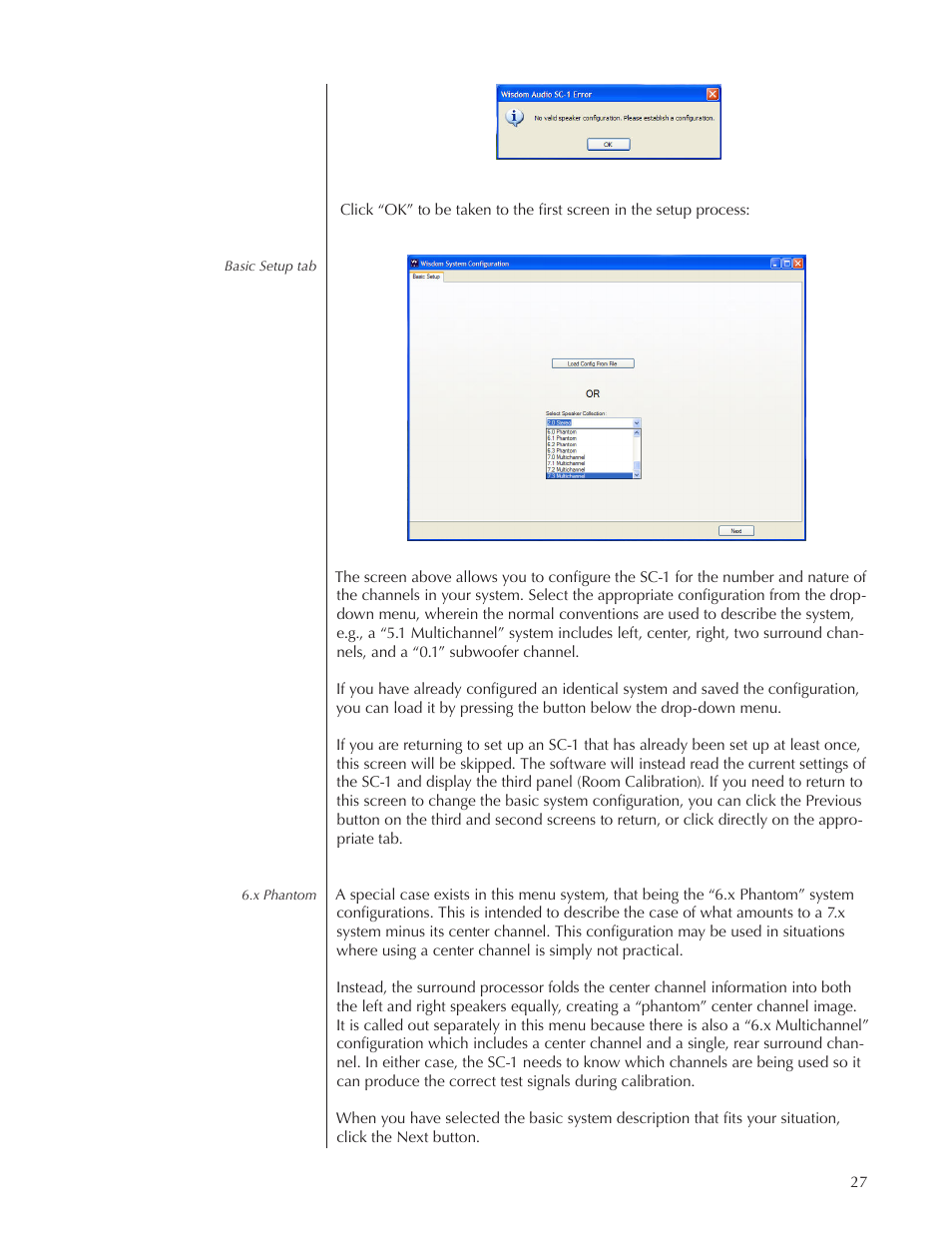 Wisdom Audio Wisdom & Sage Series SC-1 User Manual | Page 27 / 52