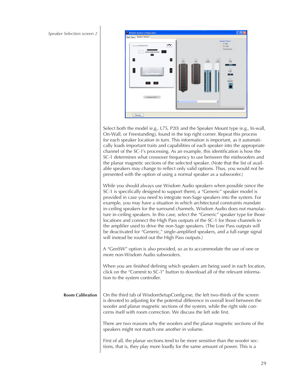 Wisdom Audio Wisdom & Sage Series SC-1 User Manual | Page 29 / 52