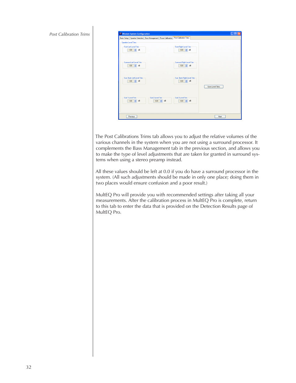 Wisdom Audio Wisdom & Sage Series SC-1 User Manual | Page 32 / 52