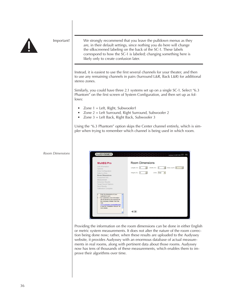 Wisdom Audio Wisdom & Sage Series SC-1 User Manual | Page 36 / 52