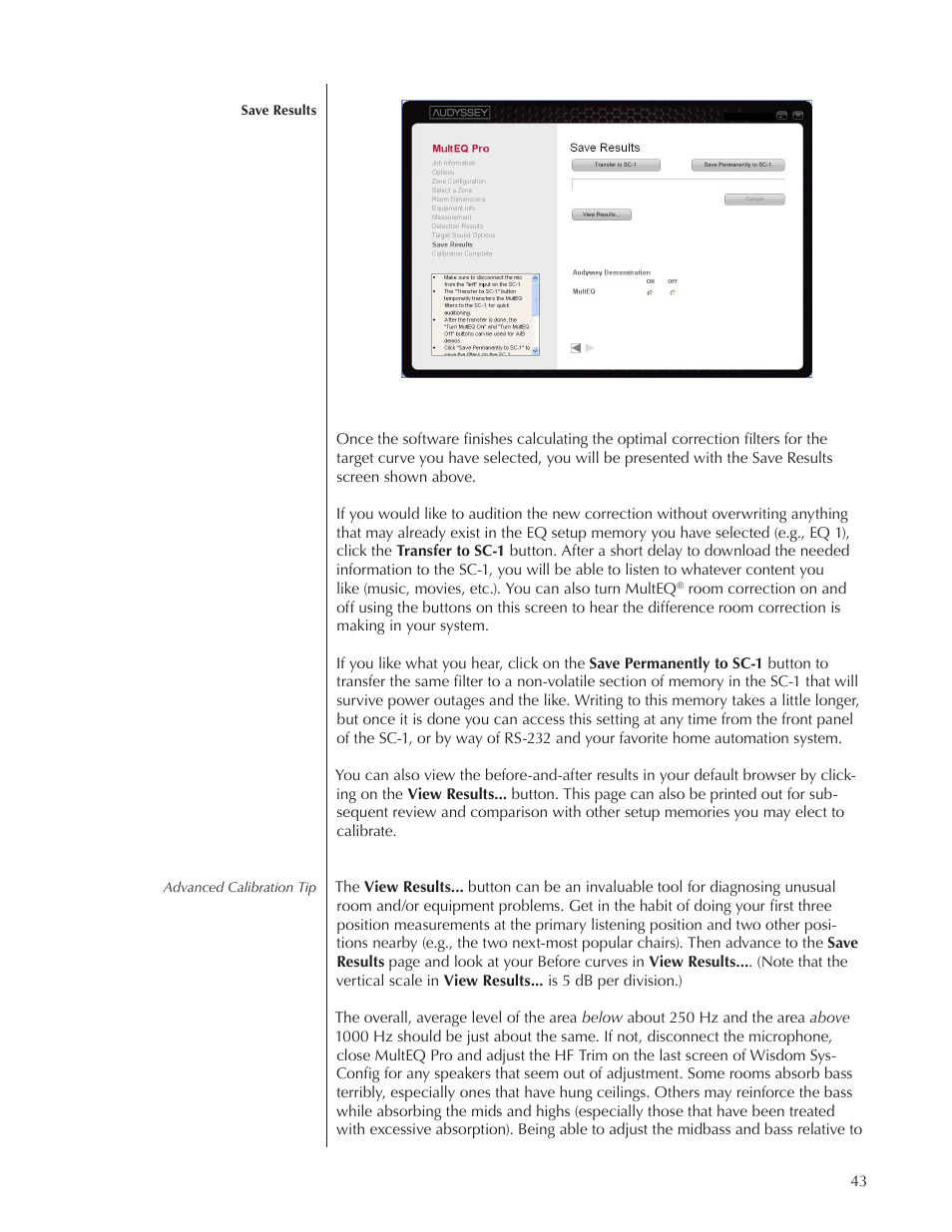 Wisdom Audio Wisdom & Sage Series SC-1 User Manual | Page 43 / 52