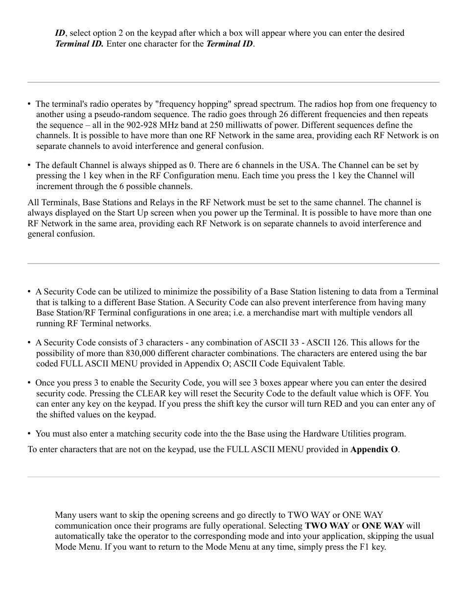 Worth Data RF Terminal 7000 User Manual | Page 16 / 103