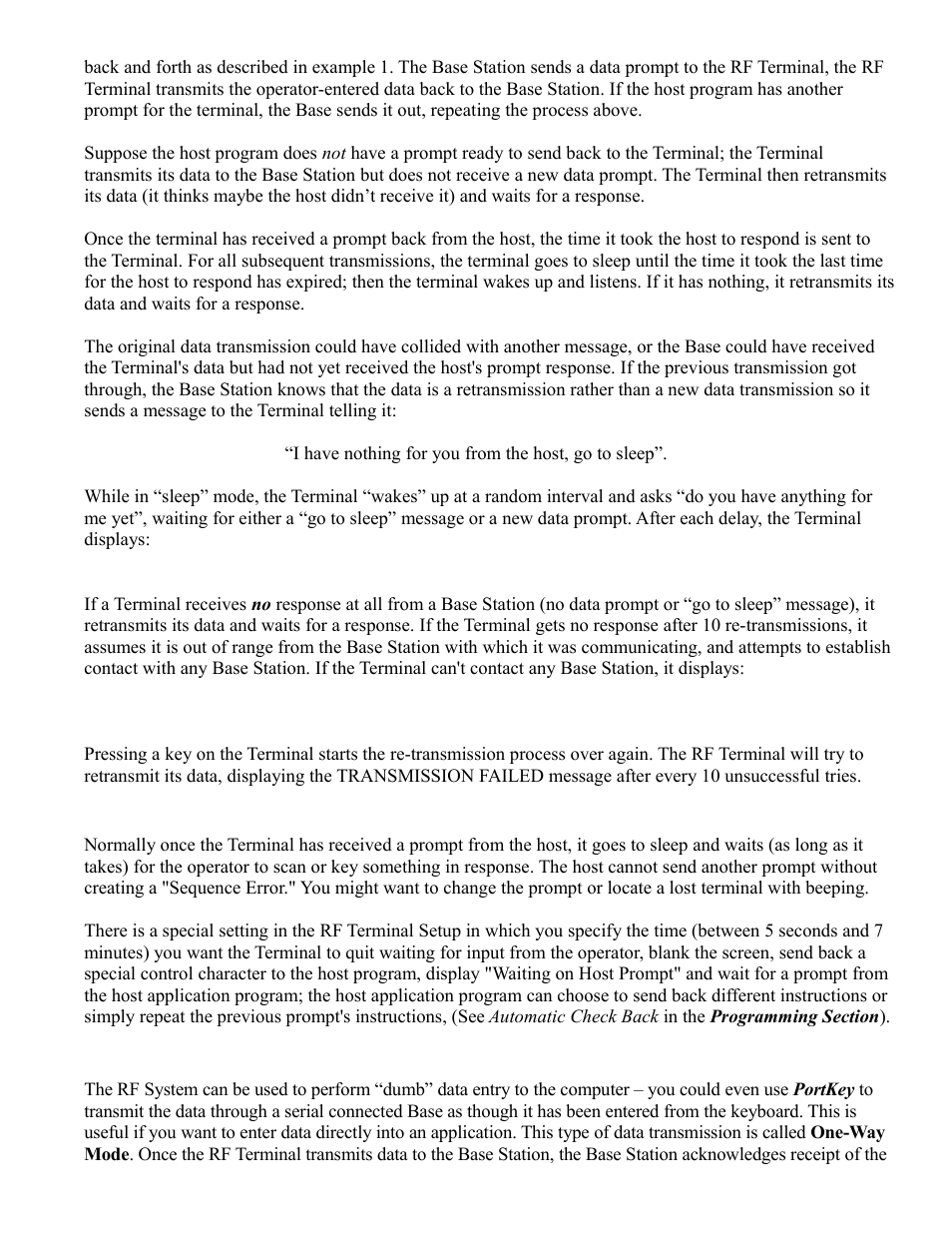 Worth Data RF Terminal 7000 User Manual | Page 33 / 103