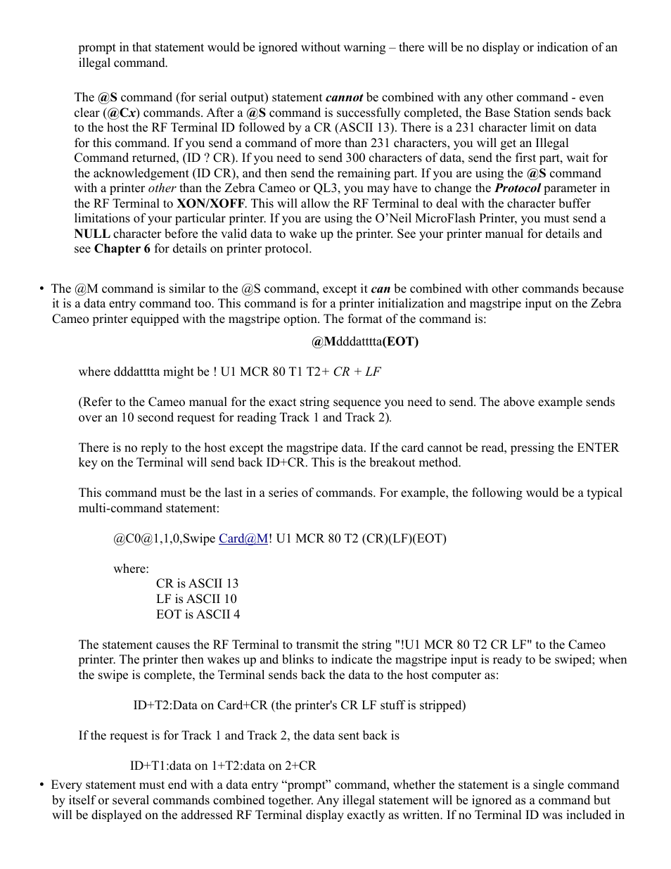 Worth Data RF Terminal 7000 User Manual | Page 46 / 103