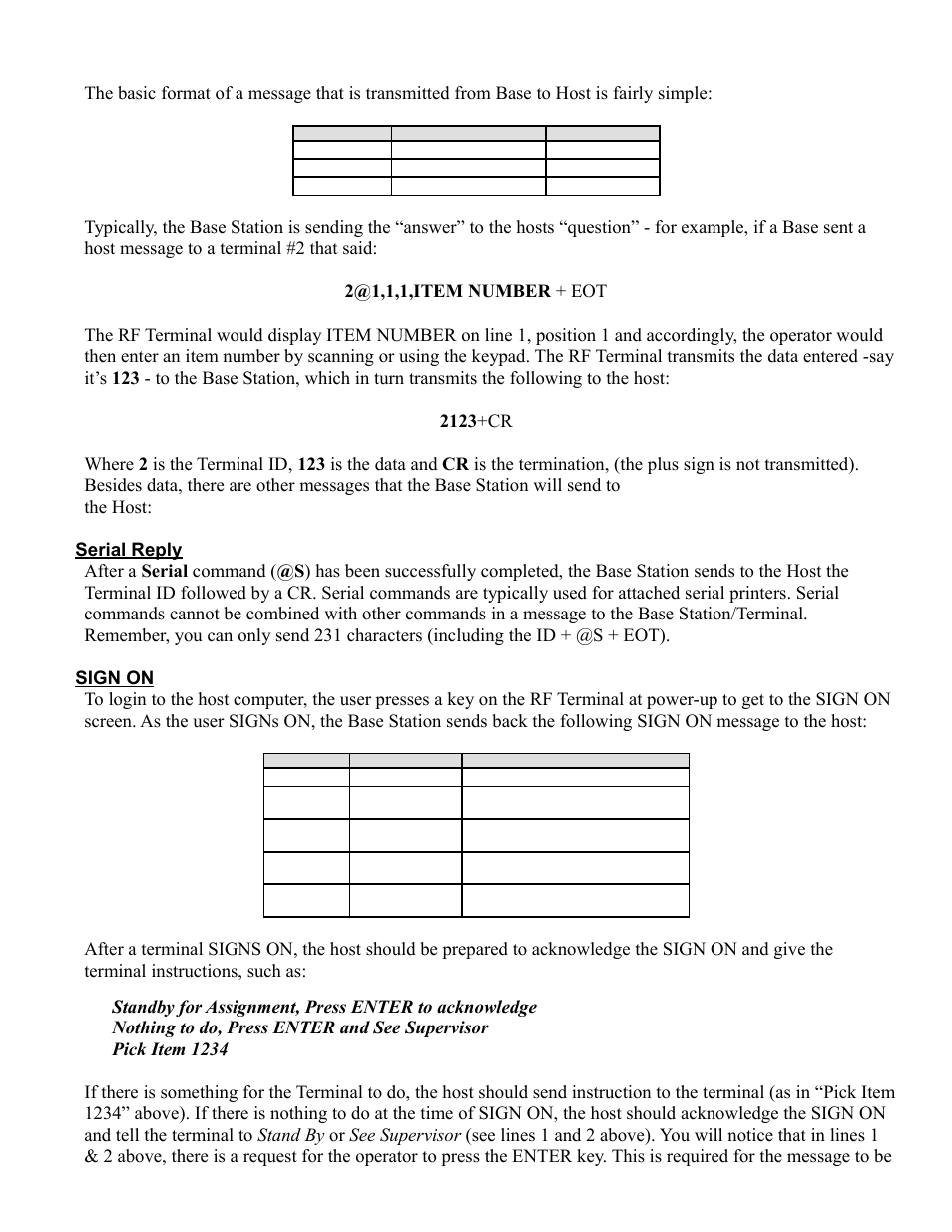 Worth Data RF Terminal 7000 User Manual | Page 48 / 103