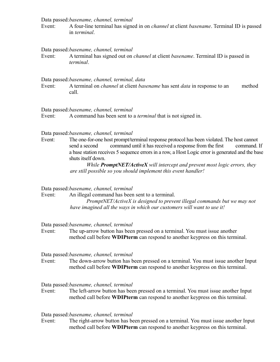 Worth Data RF Terminal 7000 User Manual | Page 66 / 103