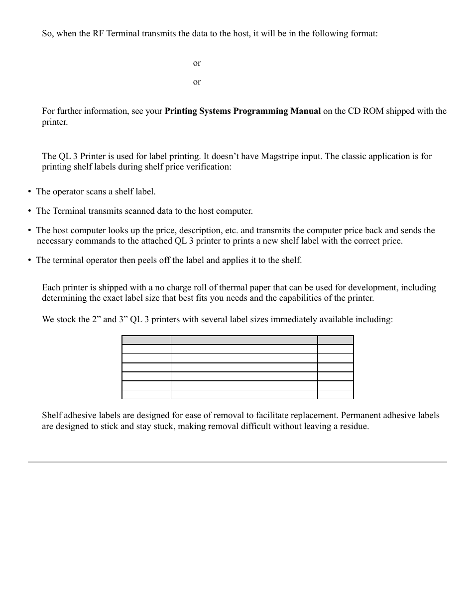 Worth Data RF Terminal 7000 User Manual | Page 69 / 103