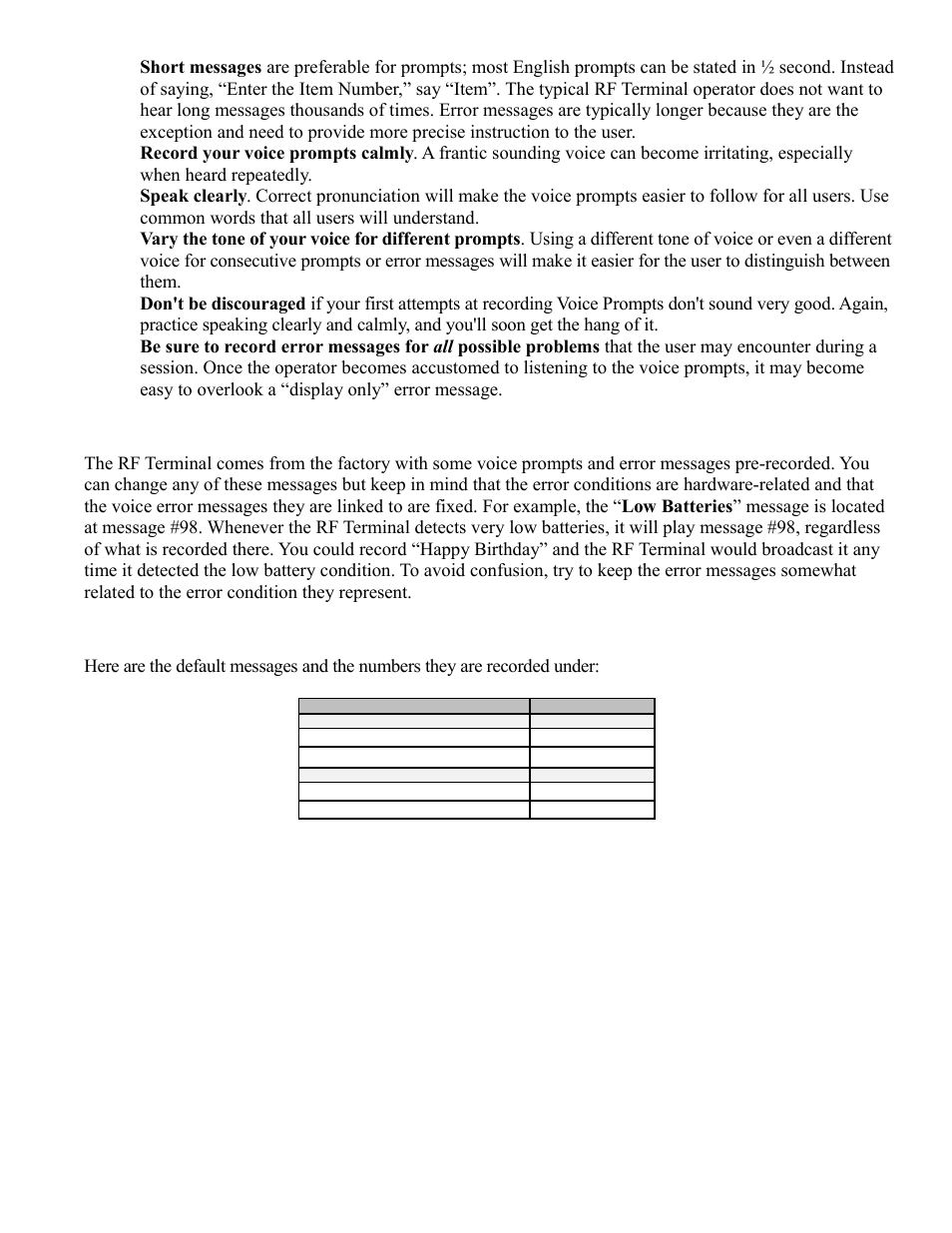 Worth Data RF Terminal 7000 User Manual | Page 71 / 103