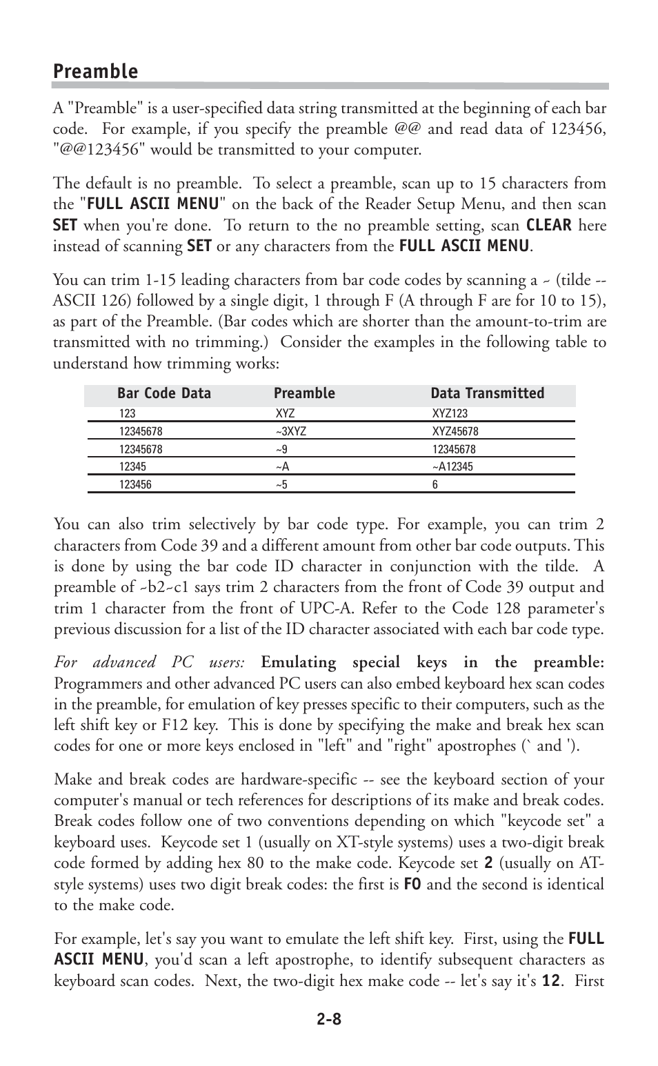 Preamble | Worth Data P11/12 User Manual | Page 14 / 59