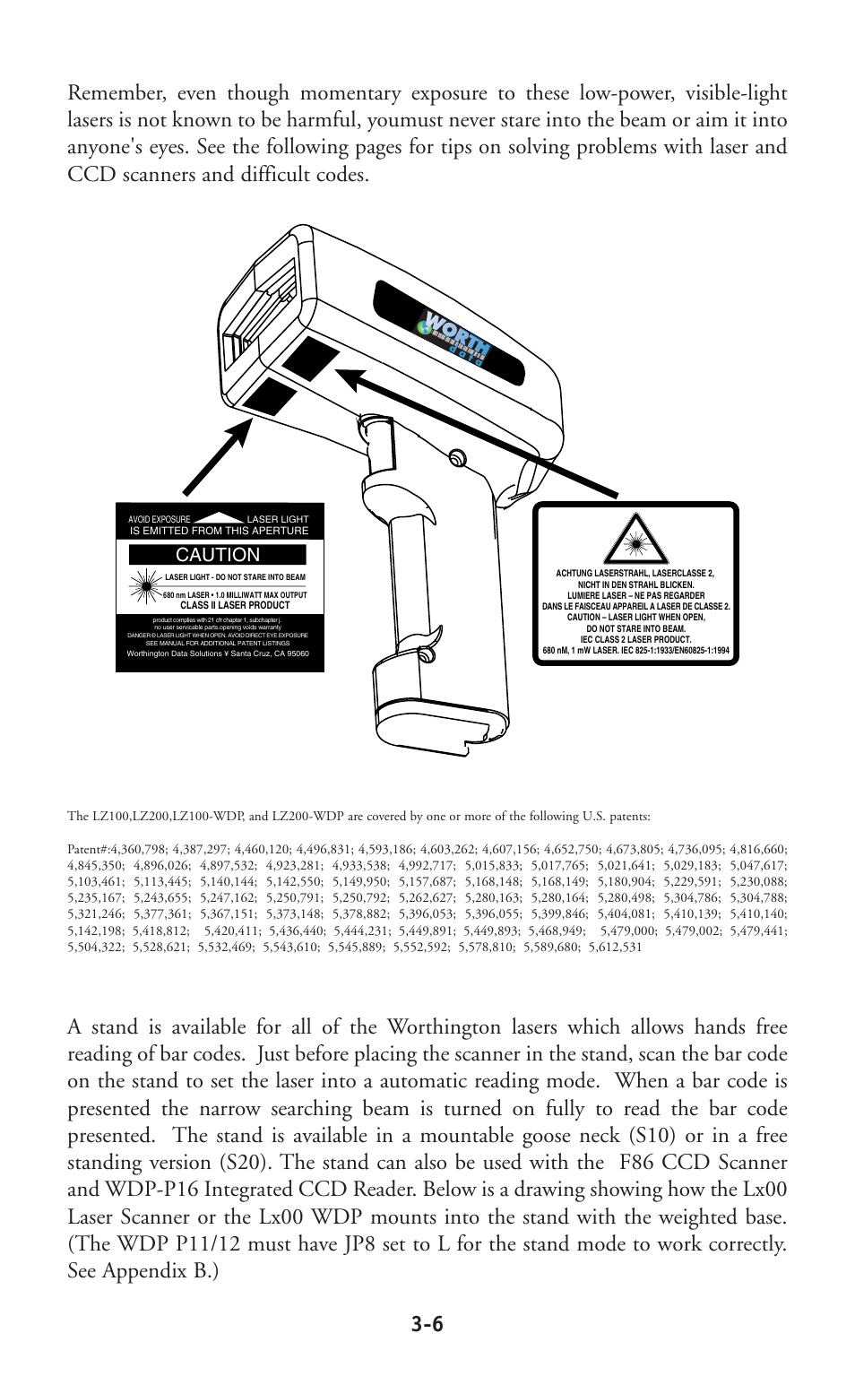 Caution | Worth Data P11/12 User Manual | Page 25 / 59